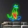 thumbnail image 5 of Handmadetneonsign Pizza Cat Skateboarding Neon Sign, Skateboard Cat Led Sign, Pizza Cat Led Light, 5 of 5