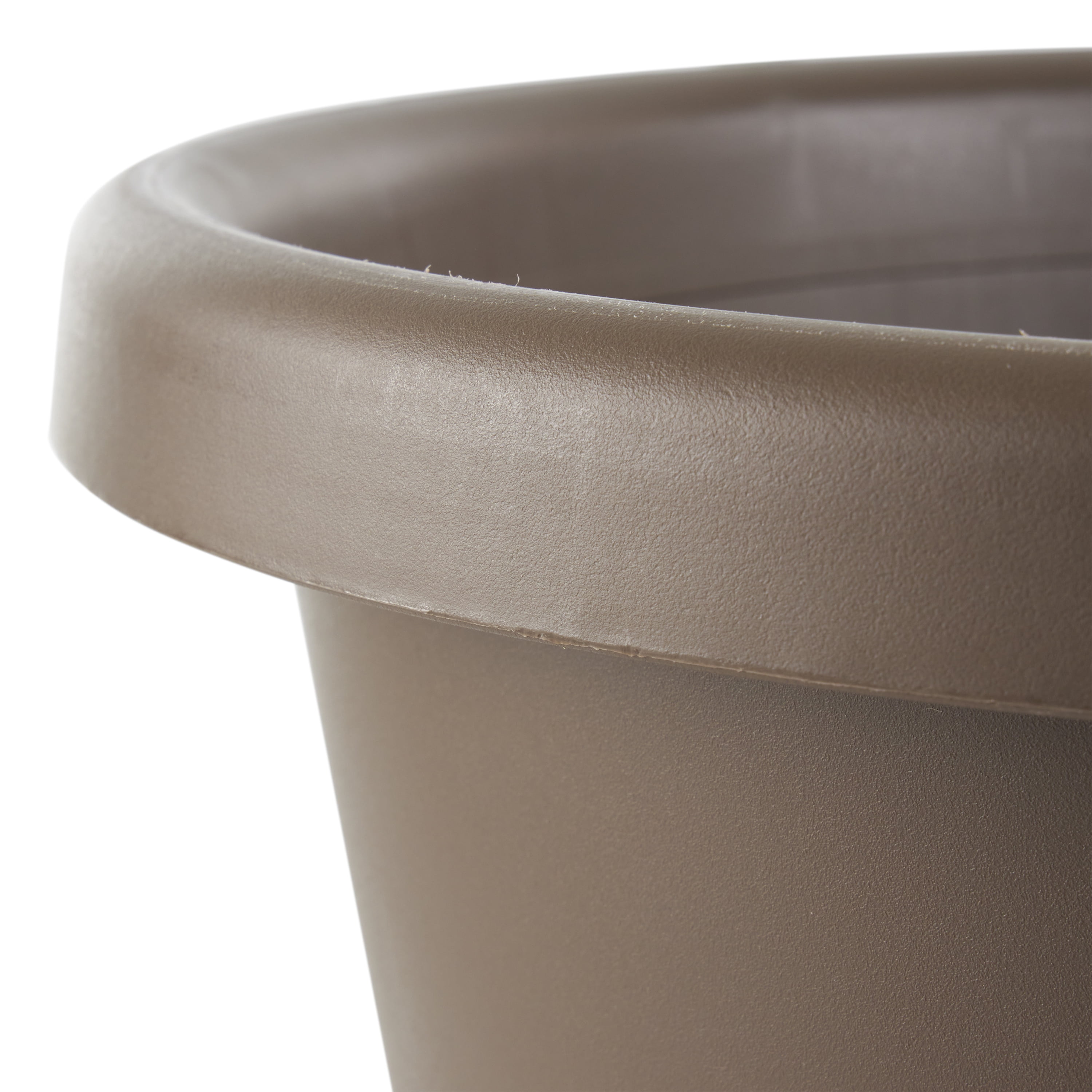 The HC Companies 14 Inch Indoor and Outdoor Classic Flower Pot, Chocolate