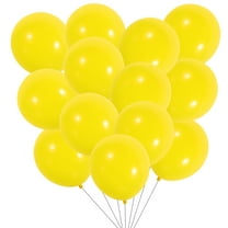 KAKOWELY Funny Birthday Balloons Yellow Latex 100Pcs Festive Atmosphere