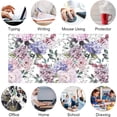 thumbnail image 2 of Pink Purple Floral Extended Mouse Pad Large Keyboard Mousepad,Non-Slip Rubber Base Mouse Mat with Stitched Edge XXL Desk Pad Protector for Computer Laptop PC 31.5x15.75 Inch, Hydrangea Peony Flower, 2 of 5