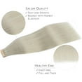 thumbnail image 4 of GFDYREE Extensions de Cheveux à Ruban WENNALIFE pour Femmes, 20 Pcs 50g 22 Pouces Extensions de Cheveux Grises à Ruban Extensions de Cheveux Humains Rallonge Cheveux Humains Lisses Extensions de Cheveux Invisibles Vrais Cheveux Humains, 4 of 5