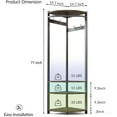 thumbnail image 2 of Ourlova Corner Coat Rack with Shoe Bench, Hall Tree with 6 Double Hooks, Hallway Storage Organizer, 2 of 6