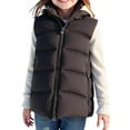 thumbnail image 4 of Fancifize Kids Winter Puffer Vest Lightweight Water-Resistant Long Hooded Jacket Casual Sleeveless Winter Warm Coat Outwear with Zip Pocket, 4 of 4