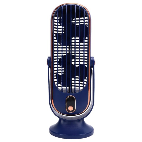 BinKFF Tower Fan Oscillating Fan, Portable Desk Fan with 5-Speed Options, Dual Air Circulation, Personal Quiet Table Fan for Home Office Desktop Bedroom, 9.8 inch