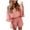 Pink, variant on Women Ribcage Straight Ankle Jumpsuits Jumpsuit Women Solid Color Romper Casual Broad Legs Chiffon Jumpsuit Body Suit Ladies Jumpsuits