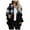 Black, variant on DDAPJ pyju Women's Plaid Fleece Jackets 2023 Clearance,Fall Winter Lightweight Plush Jacket Long Sleeve Drawstring Zip Up Hooded Coat Warm Outwear
