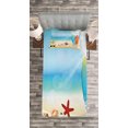 thumbnail image 3 of Ambesonne Summer Quilted Bedspread Set 2 Pcs, Sand Beach Surfboard, Twin Size, Multicolor, 3 of 3