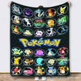 thumbnail image 3 of Pokemon Soft Warm Super Cozy Lightweight Fashion Funny Bedding Fleece Throw Blanket for Couch Sofa Bed Home Living Room Bedroom Gift for Women Men Boys Girls Teens, 3 of 16