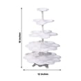 thumbnail image 3 of Efavormart 18" 5-Tier Scallop Edge 27-Cupcake Holder Stand, Dessert Display Tower, 3 of 10