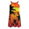 thumbnail image 4 of Midsumdr Sundresses for Women 2025 Summer Fashion Sleeveless Round Neck Beach Dresses Boho Floral Printing Loose Plus Size Midi Dress, 4 of 5