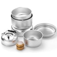 thumbnail image 4 of Riwcyla Ensemble de 10 Pcs de Réchaud de Camping Casserole de Camping Ensemble de Réchaud Pan pour Camping Cuisine Randonnée, 4 of 6