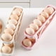 thumbnail image 4 of Double Layer Sliding Egg Storage Carton Stable Saving Space Egg Storage Rack for Refrigerator Home, 4 of 5