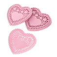 thumbnail image 2 of 250 manteles individuales de 10 cm con forma de corazón, resistentes al aceite, para decoración de mesa de boda, para hornear pasteles (color aleatorio), 2 of 7