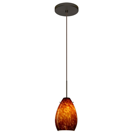 Besa Lighting - Pera 6-One Light Cord Pendant with Flat Canopy-4.5 Inches Wide