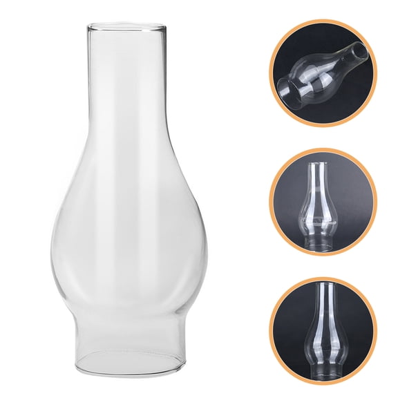 GOOHOCHY  Oil Lamp Chimney Replacement Kerosene Lanterns Cover Transparent