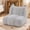 Gray, variant on Ktaxon Kids Sofa with Wooden Frame, Teddy Velvet Toddler Accent Chair with Ombre Backrest, Curved Design for Playroom or Bedroom White