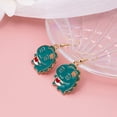 thumbnail image 3 of Boucles d'Oreilles Dinosaure Vert Mignon Dessin Animé Été Cool Design Animal Rouge Filet pour Usage Quotidien, 3 of 5