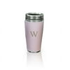 Personalized Faux Leather Wrapped Travel Tumbler