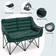 thumbnail image 2 of NAIZEA Double Camping Chair, Folding Camping Loveseat Duo Chair for Adults, Oversized Double Folding Chair, Camping Bench Lawn Chairs Patio Lounge Chairs for Adults, 2 of 7