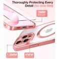 thumbnail image 4 of Funda Meifigno para iPhone 16 Pro Max 6.9" Color Oro Rosa con Protectores de Pantalla, 4 of 7