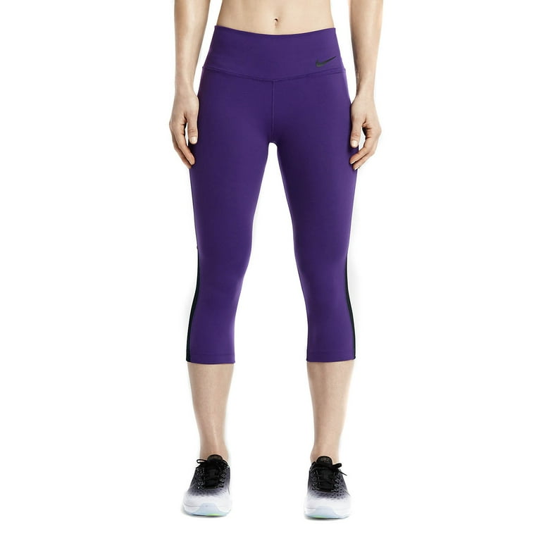 Nike Legendary Womens Sports Capri Leggings Purple