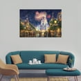 thumbnail image 4 of The Nighttime Splendor of Main Street U.S.A Cinderella Castle Picture Print Canvas Poster Wall Paint Art Posters Decor Modern Home Artworks Gift 24x36inch(60x90cm), 4 of 6