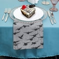 thumbnail image 4 of Werpe Birds Wall Building Polyester Cloth Napkins Gift Party Dinner Decoration Washable - Set of 6 4 PCS, 4 of 7