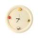 thumbnail image 5 of Reloj de pared decorativo, ligero y silencioso, ideal como adorno de obra de arte para habitación. Ronda de crema, 5 of 9