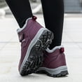 thumbnail image 7 of Men/Women Fur Lined Outdoor Waterproof Work Shoes Hiking Winter Snow Boots Walking, 7 of 7