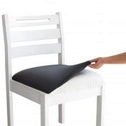 Jobar International Stretchable Chair Seat Covers Fit for Office Dining-Room Chairs Washable Set of 2 Gray