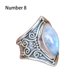 thumbnail image 3 of Qarigey Anillo decorativo de piedra Vintage para hombre y mujer, joyería de mano para adultos, decoración de ropa para fiesta en casa, colgante Ropa, zapatos y accesorios Miscelánea Talla 8 Qarigey AP014683-04, 3 of 6