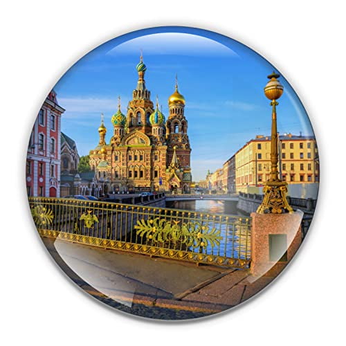 St. Petersburg Paperweight in Gift Box, 3 Inch Crystal Dome, Perfect for House Warming Gift