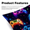 thumbnail image 2 of Game Controller Velvet Throw Pillow Covers Set of 2 with Unique Patterns in Sizes 16x16, 18x18, and 20x20 Inches for Chair Pillow, 2 of 6