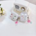 thumbnail image 3 of Pequeña flor fresca niña airpods pro cubierta protectora 3 generación transparente cáscara suave manzana auricular cubierta 2 Generación, 3 of 4
