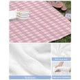 thumbnail image 6 of Pink Beach Towels Oversized Super Absorbent, Grid Checkered Plaid Gingham Lattice Trellis Lightweight Bath Towel Quick Dry Sets For Bathroom/Pool/Rv Camping/Beach Play/Gym Room/Picnic 23"x47", 6 of 8