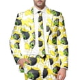 thumbnail image 1 of JHLZHS Western Suit Jackets for Men Mens St Patrick's Day Festive Style All over Printed Four Leaf Jacket Suit Mens Formal Suit Set Grey Red Suit Jacket Men Sequin, 1 of 5