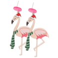 thumbnail image 2 of Here's a refined and engaging product description for your **Lightweight Flamingo Dangle Earrings**:\n\n \n\n✨ **Lightweight Flamingo Dangle Earrings for, 2 of 5
