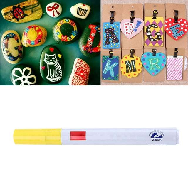 4ml Tire Paint Pen Paint Marker Pen For DIY Car Tires Colorful Marker Pen Set Tire Marker Lettering Paint Pen Art Craft Pens For Car Motorcycle Tir Folding Craft Table with Storage Stationery Paper