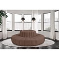 thumbnail image 2 of Meridian Furniture Arc Brown Vegan Leather Modular Sectional, 2 of 8
