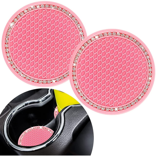 2 piezas-Coche posavasos-Barbie rosa y diamantes blancos Fokelyi WRMH-1175-3