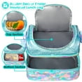 thumbnail image 2 of YOYTOO Insulated Lunch Bag, Double Deck Lunch Tote Bag Cooler Box with Adjustable Strap, Mermaid, 2 of 7
