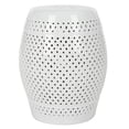 thumbnail image 3 of Pemberly Row Contemporary Ceramic Garden Stool in White Finish, 3 of 7