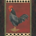 thumbnail image 2 of Marrott, Stephanie 26x26 White Modern Wood Framed Museum Art Print Titled - Black Rooster, 2 of 4