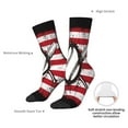 thumbnail image 4 of Cauagu Vintage Baseball American Flag Print Crew Socks for Women and Men,Adult Athletic Running Socks 1-Pair Sports Socks Work Gear Socks with Moisture Wicking, 4 of 6