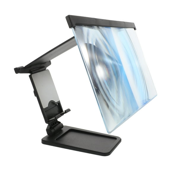 HONMEET Mobile Phone Screen Magnifier with Eye , Black Versatile Stand for Enhanced Viewing