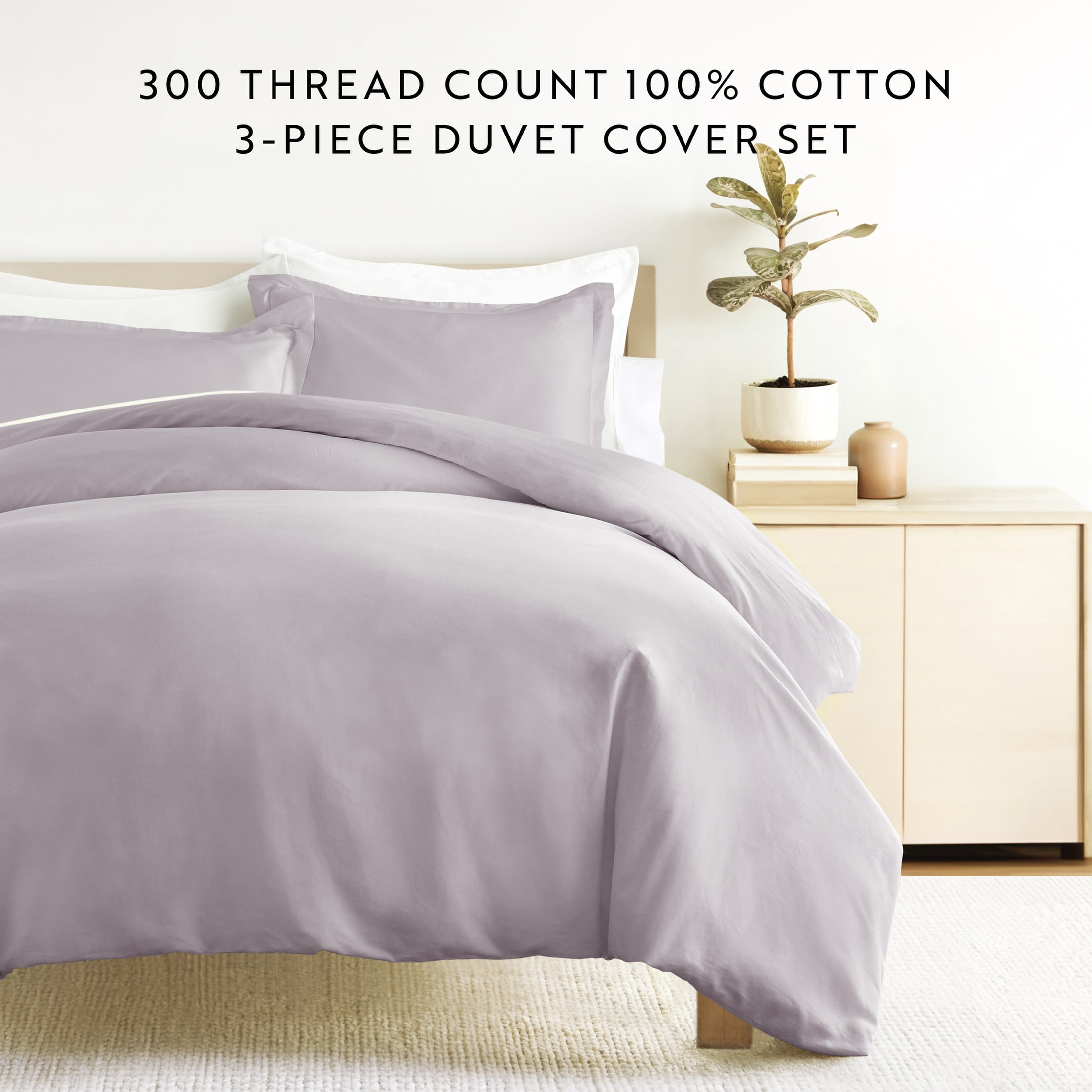 Sateen Long-Staple Vintage-Washed Duvet Cover Set by Comfort Canopy