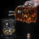 thumbnail image 2 of Transparent skull glass, high borosilicate glass, heat-resistant, 2 of 5