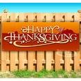 thumbnail image 1 of Happy Thanksgiving 13 oz Vinyl Banner With Metal Grommets, 1 of 4