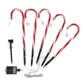 thumbnail image 4 of Christmas Candy Cane Pathway Lights - IP65 Waterproof, 8 Modes, 600mAh Battery, 4 of 11