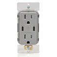 thumbnail image 1 of Chargeur Mural 60W (6A) USB Double Type-C/C avec Prise 15A Résistante à l'Inviolabilité, Gris, 1 of 1